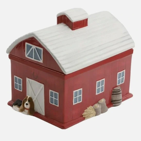 The Pioneer Woman Rustic Barn 8.6 IN 7.1 IN Red Cookie - Picture 2 of 4